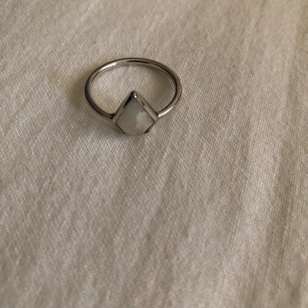 leah alexandra sterling silver & moonstone ring